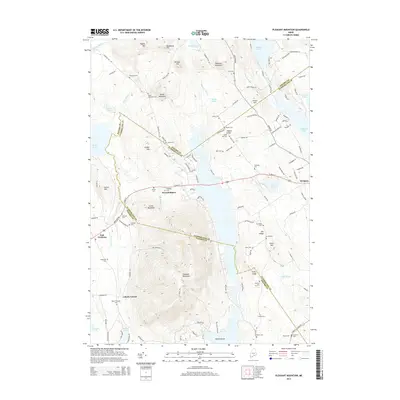 2014 Map of Pleasant Mountain, 2014 Print