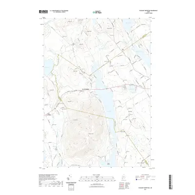 2021 Map of Pleasant Mountain, 2021 Print