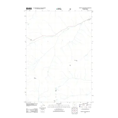 2012 Map of Plenty Coups Peak, 2012 Print