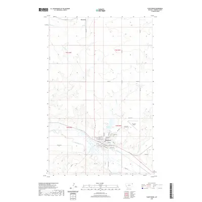 2020 Map of Plentywood, 2020 Print