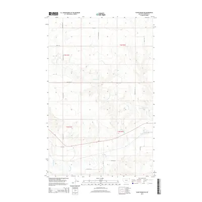 2014 Map of Plentywood SW, 2014 Print