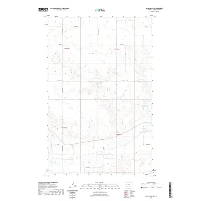 2020 Map of Plentywood SW, 2020 Print