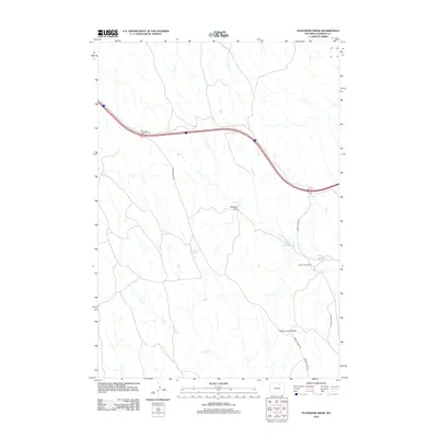 2012 Map of Ploessers Draw, 2012 Print