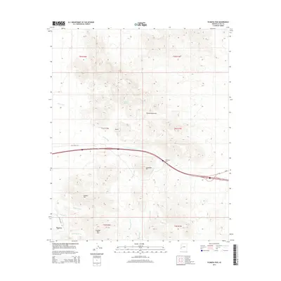 2014 Map of Plomosa Pass, 2014 Print