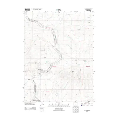 2013 Map of Plug Hat Rock, 2013 Print
