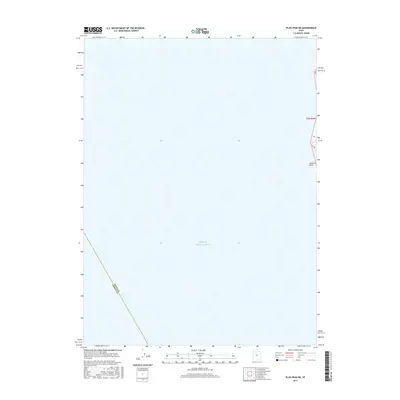 2017 Map of Plug Peak NE, 2017 Print
