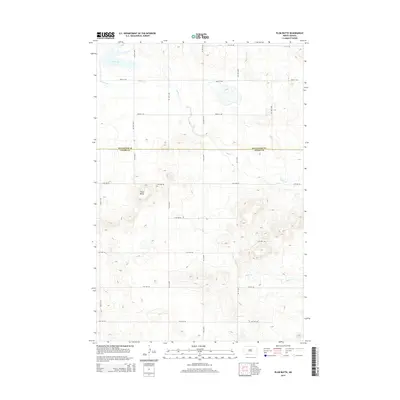 2014 Map of Plum Butte, 2014 Print