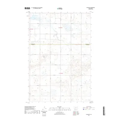 2018 Map of Plum Butte, 2018 Print