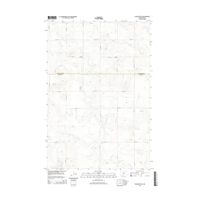 2014 Map of Plum Butte NE, 2014 Print