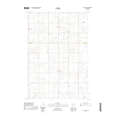 2020 Map of Plum Butte NE, 2020 Print