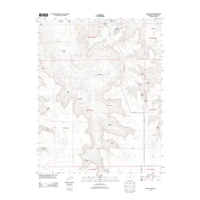 2013 Map of Plum Canyon, 2013 Print