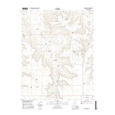 2016 Map of Plum Canyon, 2016 Print