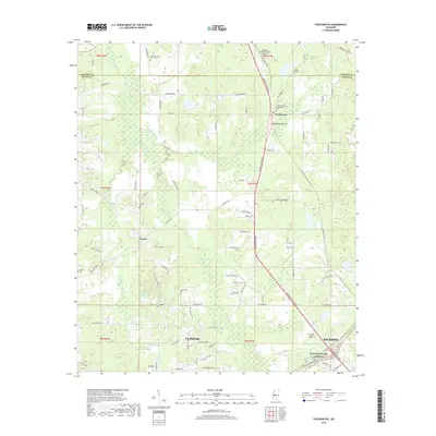2018 Map of Pocahontas, 2018 Print