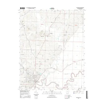 2014 Map of Pocahontas, 2014 Print