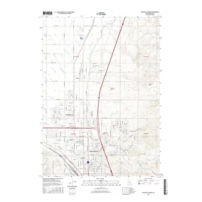 2017 Map of Pocatello North, 2017 Print