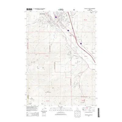 2013 Map of Pocatello South, 2013 Print