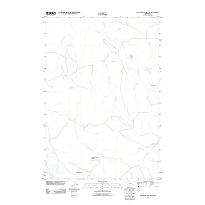 2011 Map of Pocochichee Butte, 2011 Print