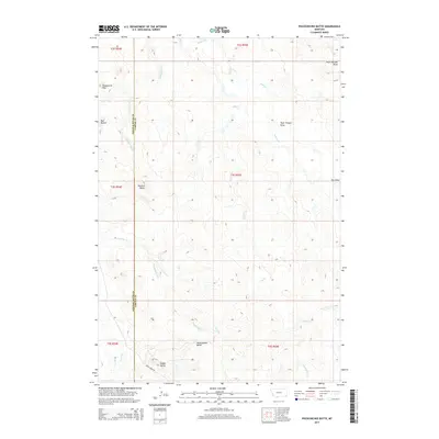 2014 Map of Pocochichee Butte, 2014 Print