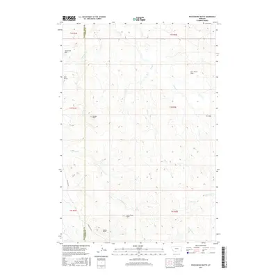 2017 Map of Pocochichee Butte, 2017 Print
