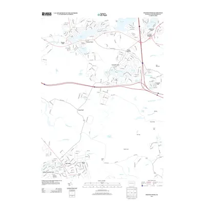 2013 Map of Pocono Pines, 2013 Print