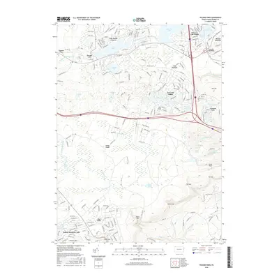 2016 Map of Pocono Pines, 2016 Print