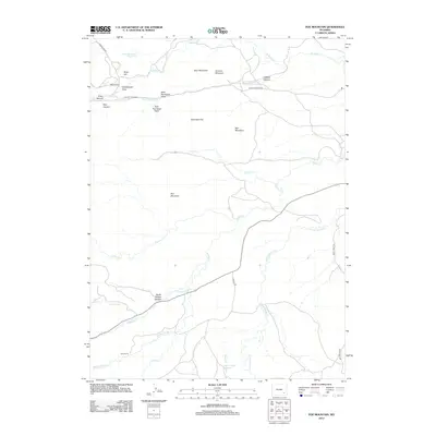 2012 Map of Poe Mountain, 2012 Print