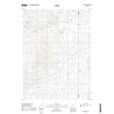 2017 Map of Poe Mountain, 2017 Print