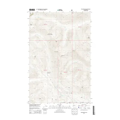 2014 Map of Poe Mountain, 2014 Print