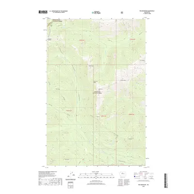 2020 Map of Poe Mountain, 2020 Print