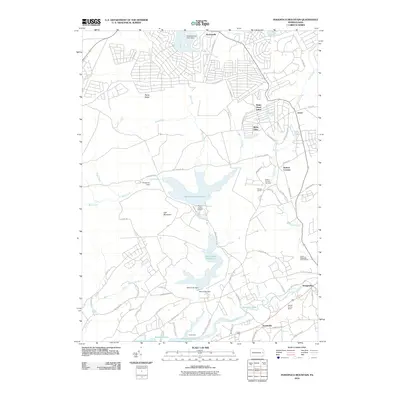 2010 Map of Pohopoco Mountain, 2010 Print