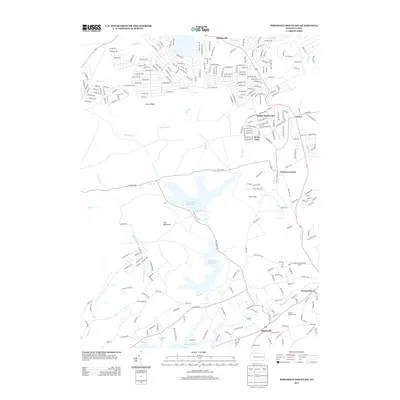 2013 Map of Pohopoco Mountain, 2013 Print