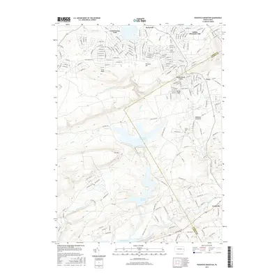 2016 Map of Pohopoco Mountain, 2016 Print