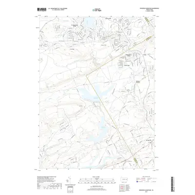 2019 Map of Pohopoco Mountain, 2019 Print