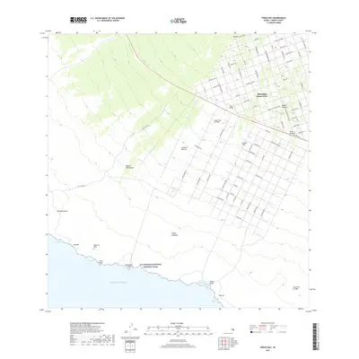 2017 Map of Pohue Bay, 2017 Print