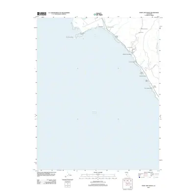 2012 Map of Point Ano Nuevo, 2012 Print