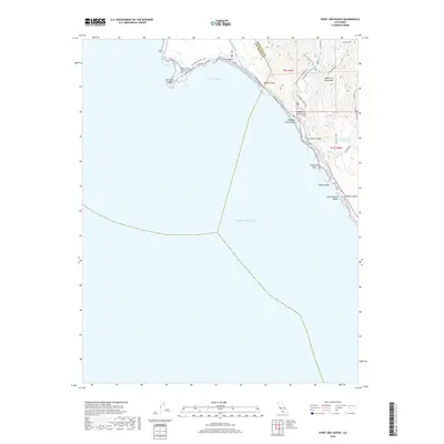 2018 Map of Point Ano Nuevo, 2018 Print