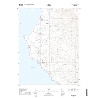 2018 Map of Point Arena, 2018 Print