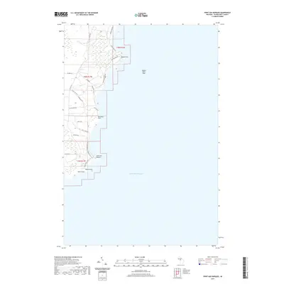 2019 Map of Point Aux Barques, 2019 Print