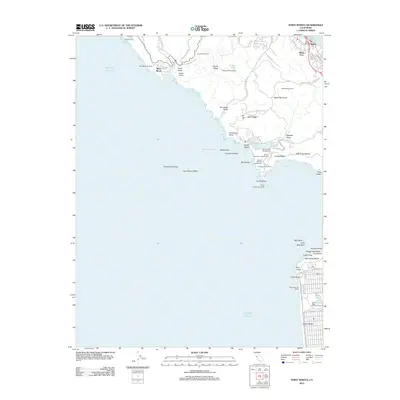 2012 Map of Point Bonita, 2012 Print