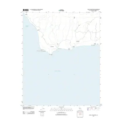 2012 Map of Point Conception, 2012 Print