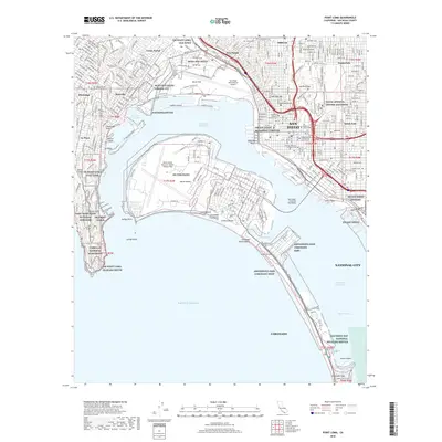 2018 Map of Point Loma, 2018 Print