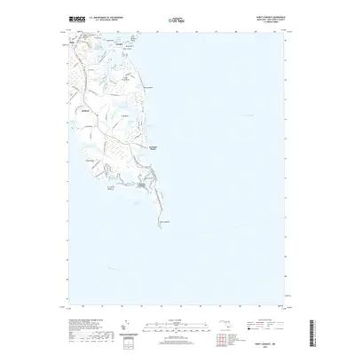 2019 Map of Point Lookout, 2019 Print