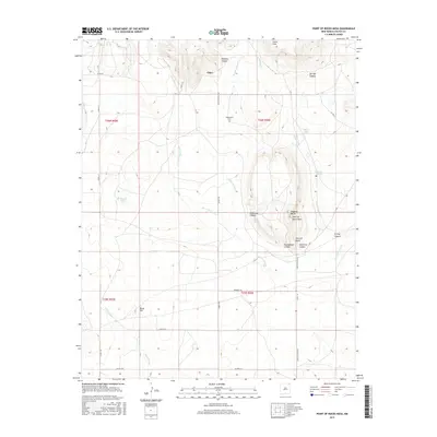 2017 Map of Point of Rocks Mesa, 2017 Print
