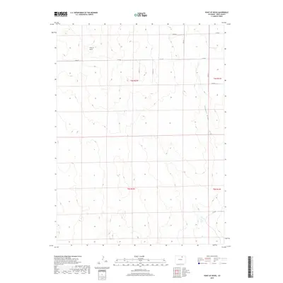 2019 Map of Point of Rocks, 2019 Print