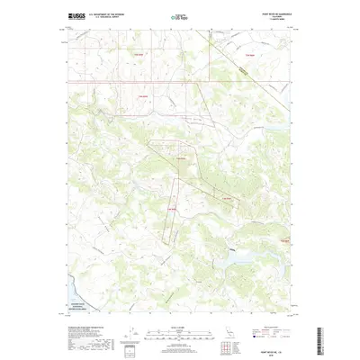 2018 Map of Point Reyes NE, 2018 Print