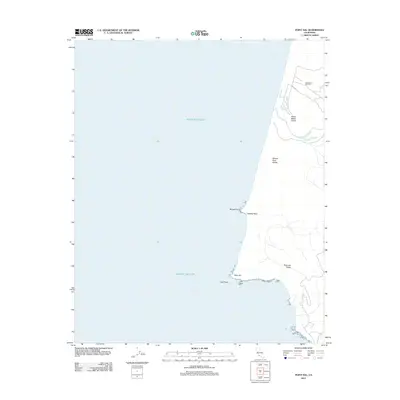 2012 Map of Point Sal, 2012 Print