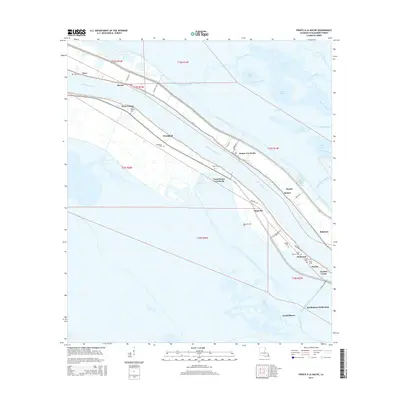 2015 Map of Pointe a la Hache, 2015 Print