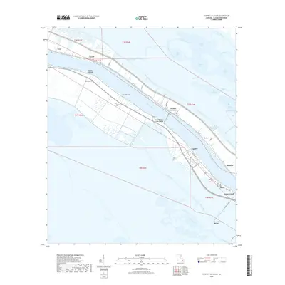 2018 Map of Pointe a la Hache, 2018 Print