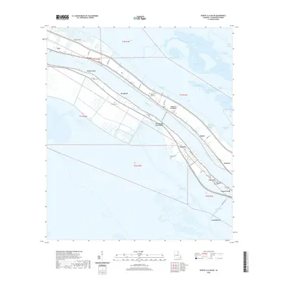 2020 Map of Pointe a la Hache, 2020 Print