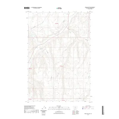 2020 Map of Poisel Butte NW, 2020 Print